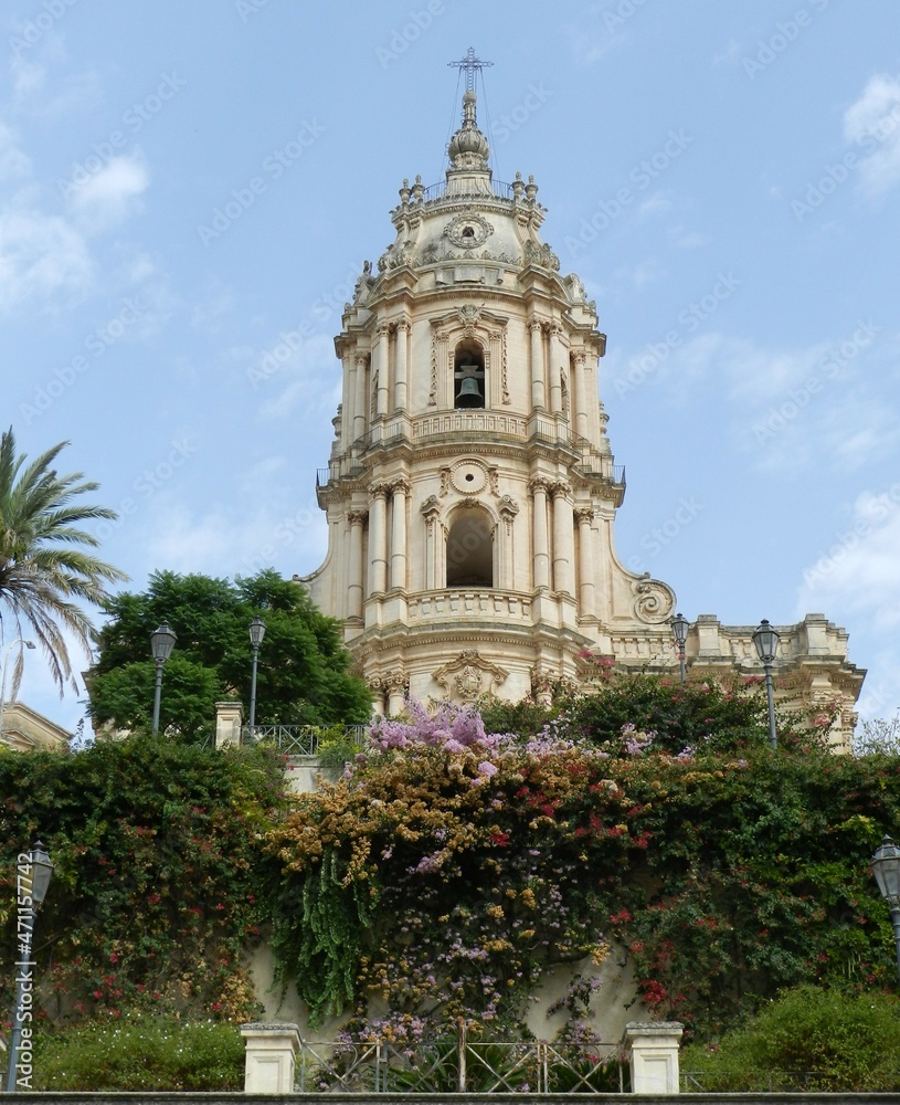 Modica, Sicily, Cathedral of San Giorgio, Seen from Below