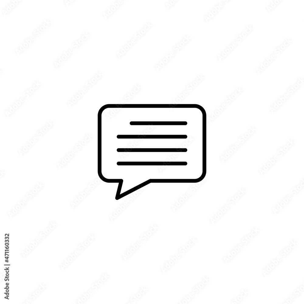 Chat icon, chat sign vector