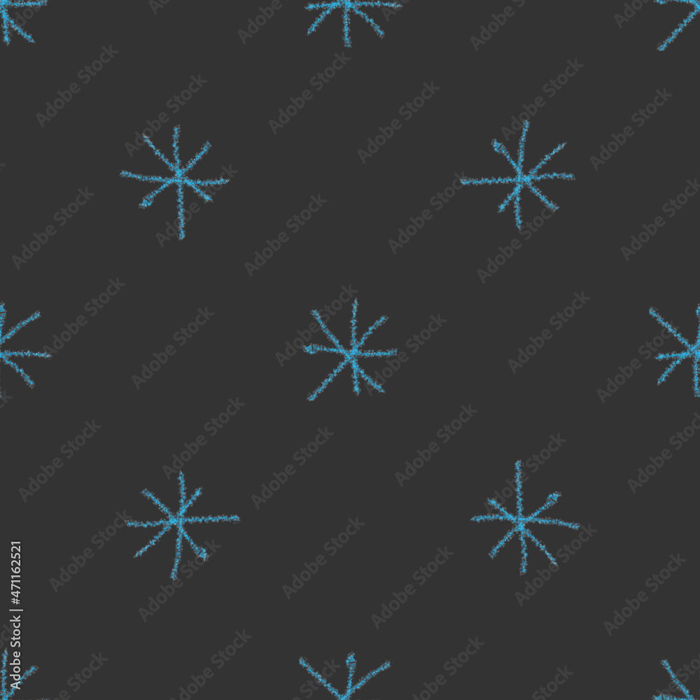 Hand Drawn Snowflakes Christmas Seamless Pattern. Subtle Flying Snow Flakes on chalk snowflakes Background. Adorable chalk handdrawn snow overlay. Brilliant holiday season decoration. Hand Drawn Snowflakes Christmas Seamless Pattern. Subtle Flying Snow Flakes on chalk snowflakes Background. Adorable chalk handdrawn snow overlay. Brilliant holiday season decoration.