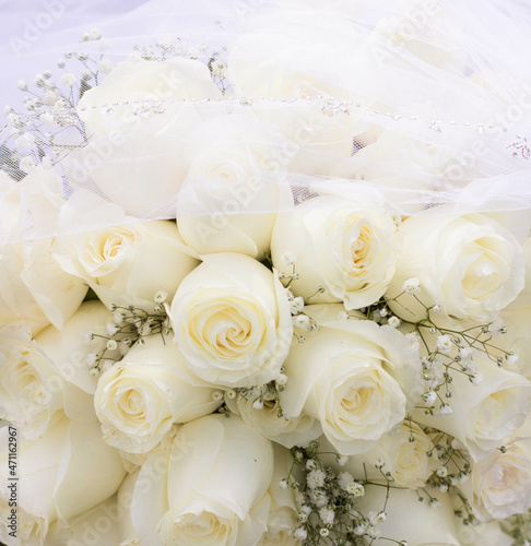 White wedding bouquet