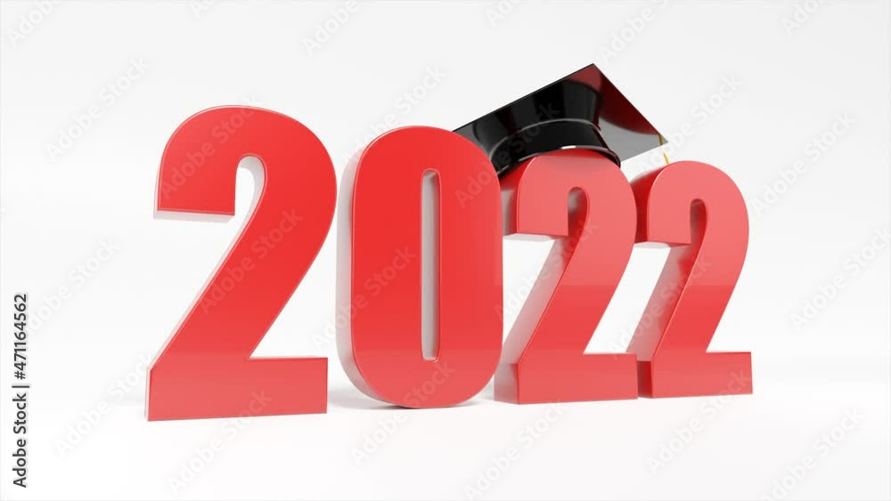 Happy New Year movie. Start to the year 2022. 3D animation Happy New Year movie. Start to the year 2022. 3D animation