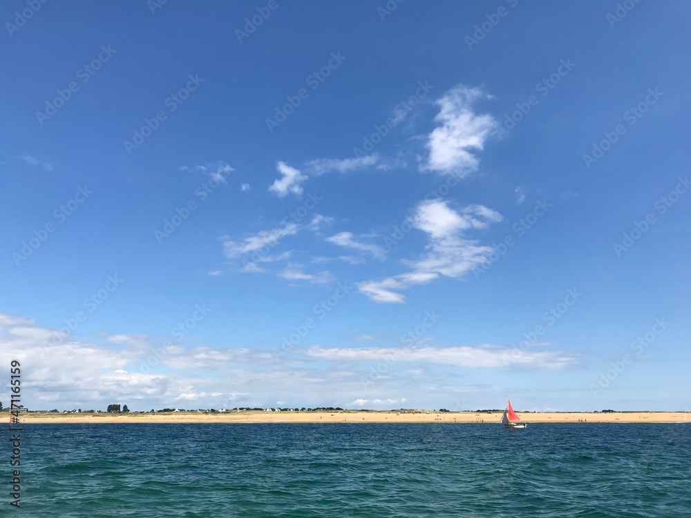 Beach and sea, France