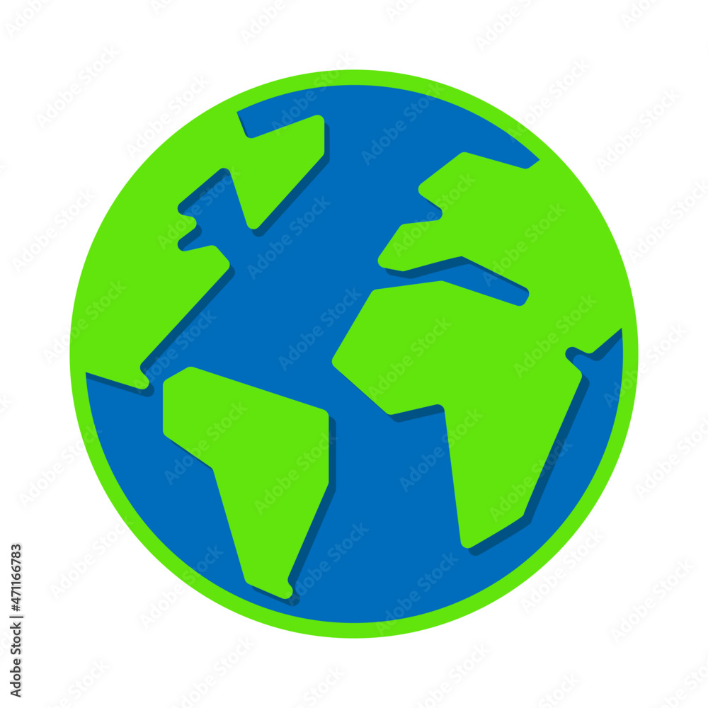 Earth globe icon vector illustration logo clipart Earth globe icon vector illustration logo clipart