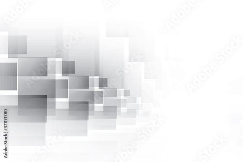 Abstract white and gray color  modern design background with geometric rectangle shape. Vector illustration.