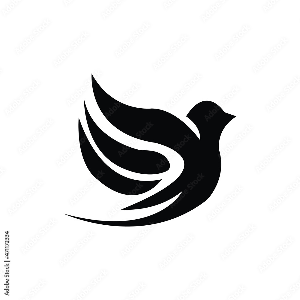 Fototapeta premium Abstract Bird logo design template