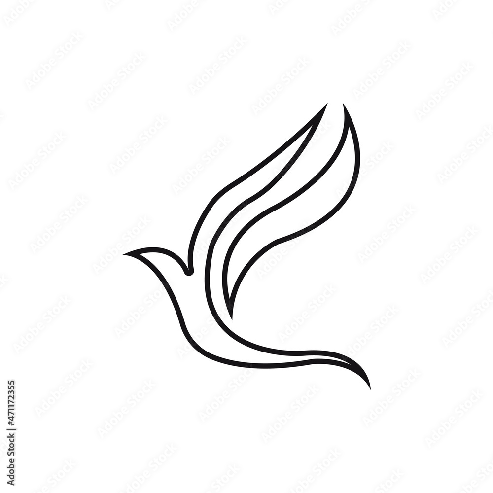 Abstract Bird logo design template Abstract Bird logo design template