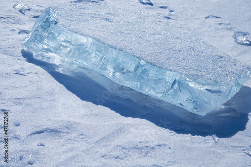 Ice floe crystal background.