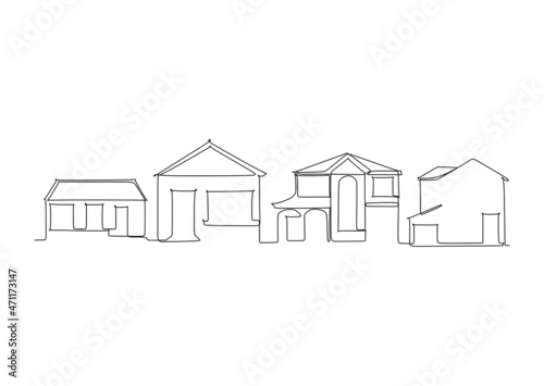 Single line drawing of Dallas USA skyline. Town and buildings landscape model. Best holiday destination wall decor art. Editable trendy continuous line draw design vector illustration