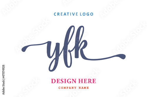 YFK lettering logo is simple, easy to understand and authoritative