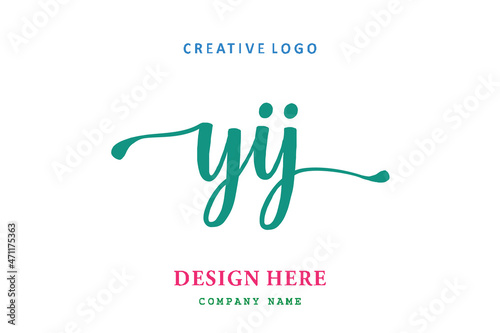 YIJ lettering logo is simple, easy to understand and authoritative
