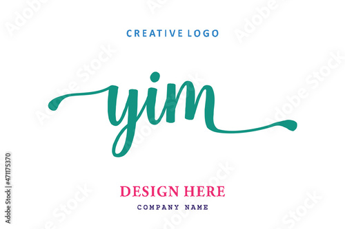 YIM lettering logo is simple, easy to understand and authoritative