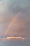 Rainbow on a cloudy sky, Howrah, West Bengal, India