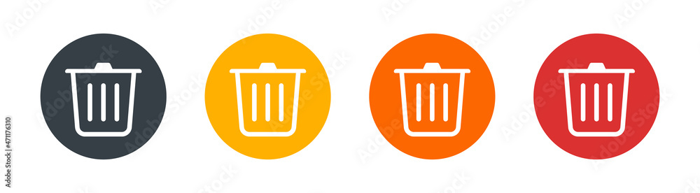 Trash can, garbage can, rubbish bin icon vector illustration. Trash can, garbage can, rubbish bin icon vector illustration.