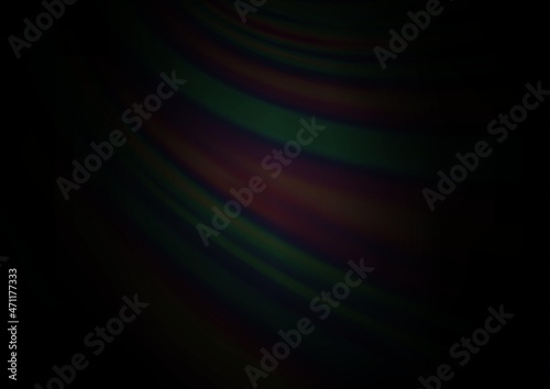 Dark Silver, Gray vector blurred shine abstract background.