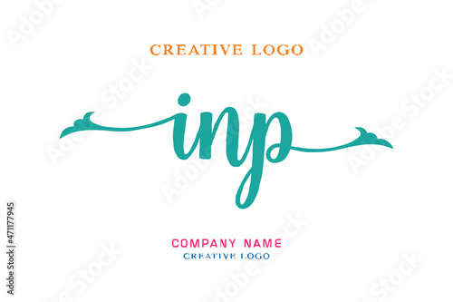 INP lettering logo is simple, easy to understand and authoritative photo