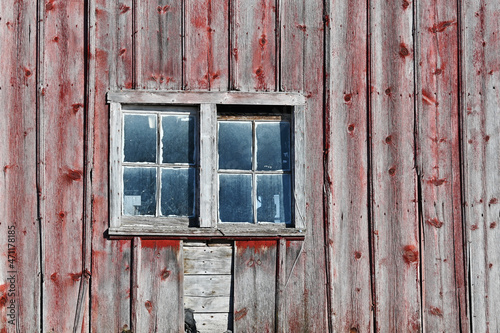 Windows on Old Barn