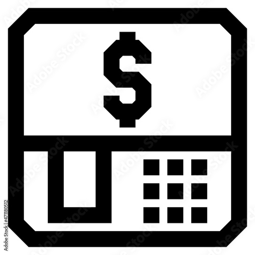 atm machine icon illustration