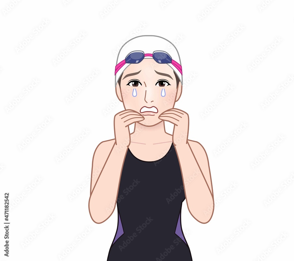 水泳選手の女性