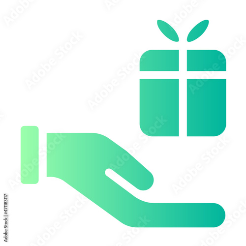 give away gradient icon