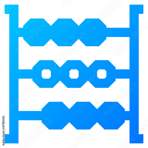 abacus icon illustration
