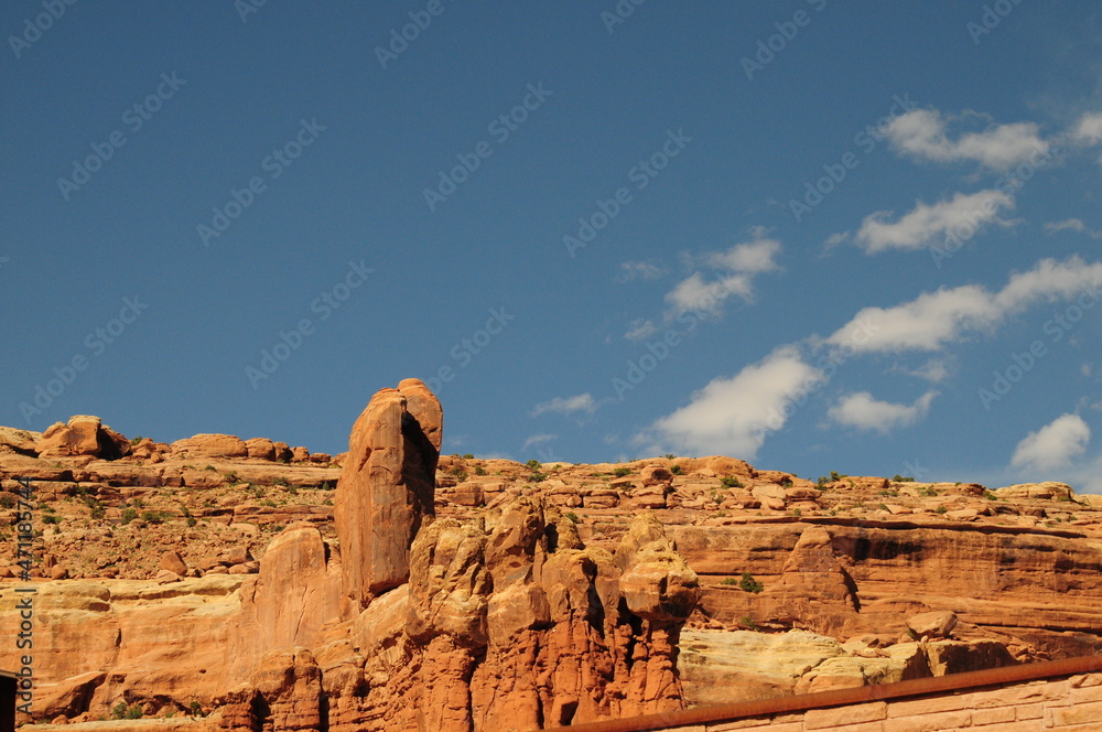 Arches National Park Moab Utah day time blue sky