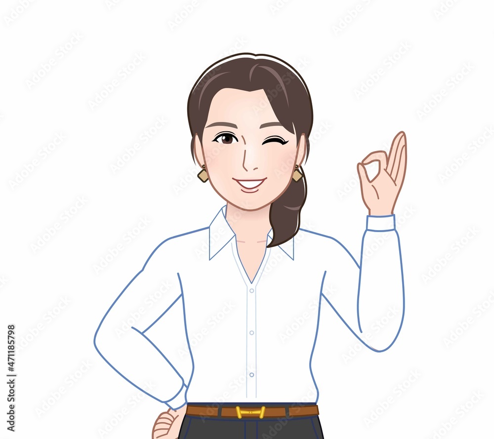 セクシーなYシャツを着た女性 セクシーなYシャツを着た女性