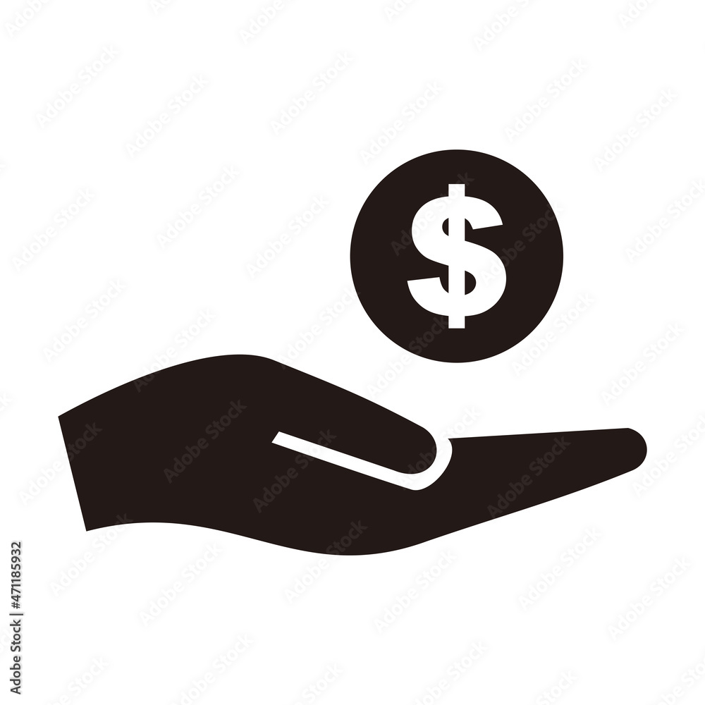 money and hand icon save money symbol design money and hand icon save money symbol design