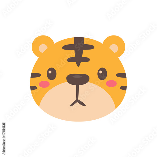 Wild animal cartoons. cute tiger Elements for decorating the year of the Tiger