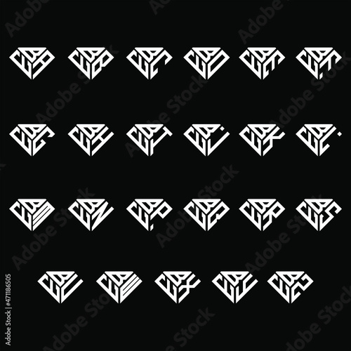 BEA to BEZ letter logo creative design, Multiple triple letter logo design