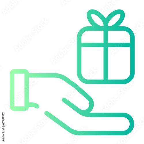 give away gradient icon