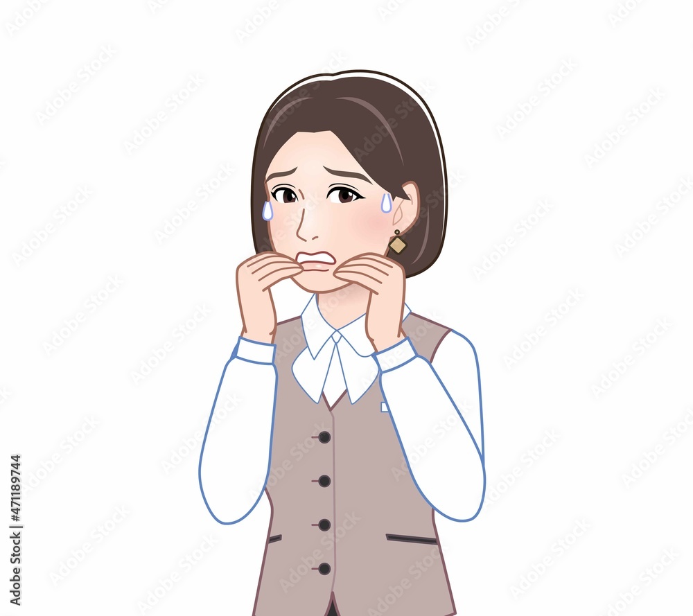 受付担当の女性 受付担当の女性