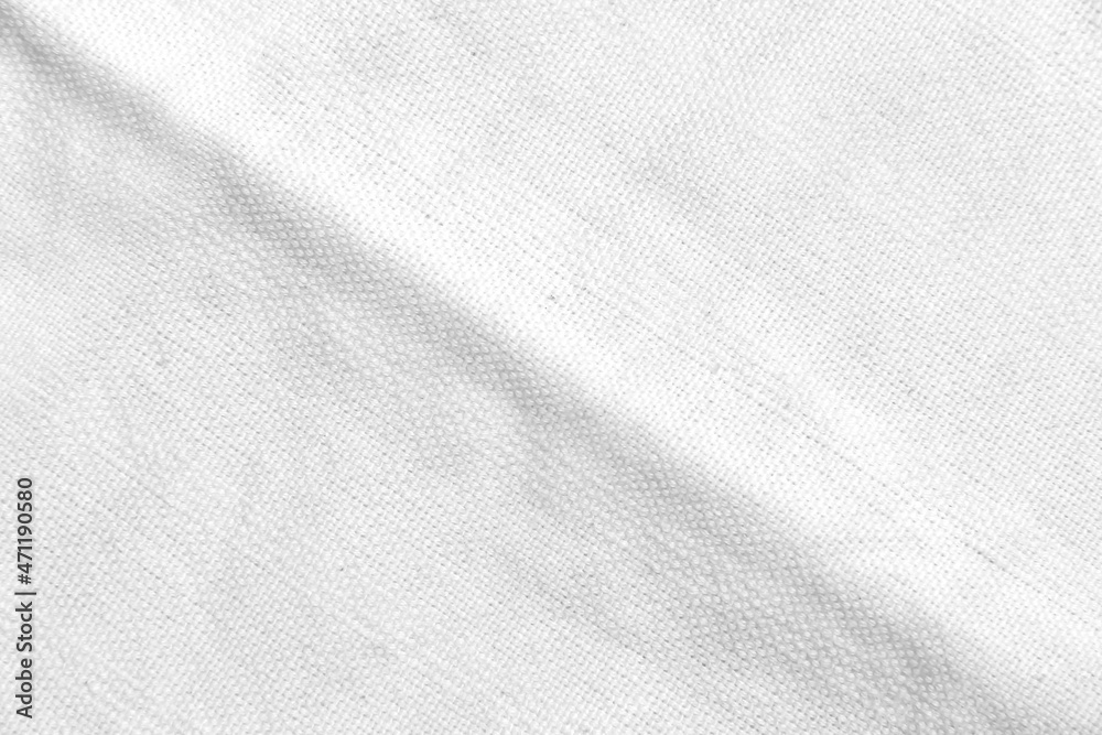 Cloth with soft texture for white grey background Cloth with soft texture for white grey background
