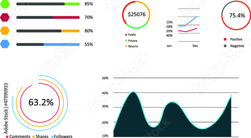 Infographic vector illustration, business infographic.
