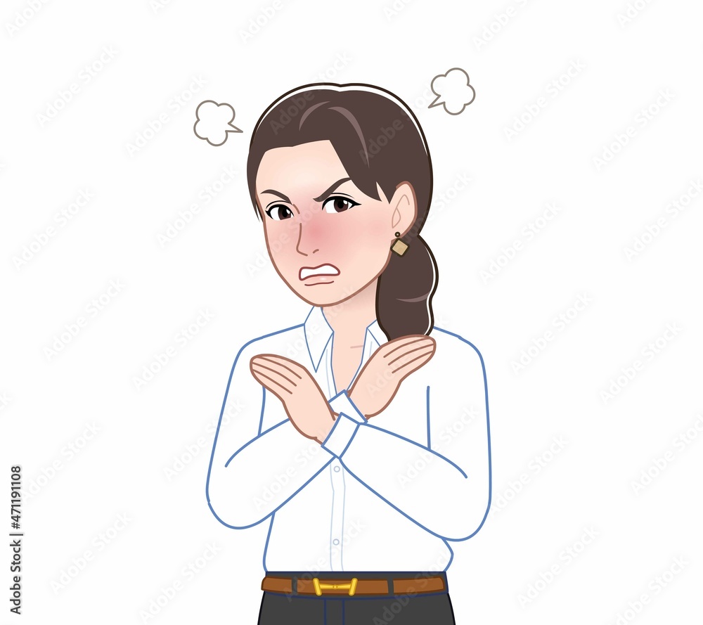 セクシーなYシャツを着た女性