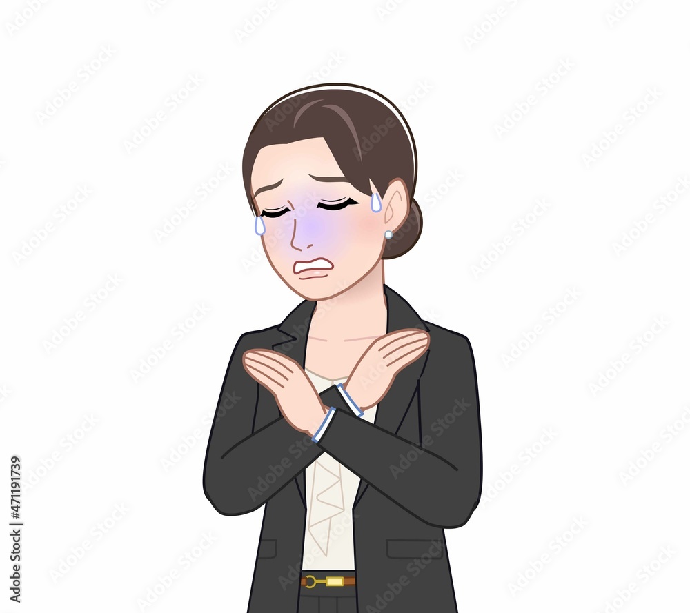 カジュアルスーツの女性 カジュアルスーツの女性