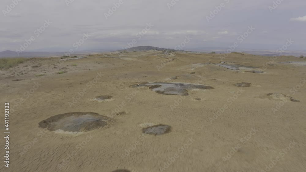 Aerial, Takhti-Tepha National Monument, Mud Volcano Field, Georgia Aerial, Takhti-Tepha National Monument, Mud Volcano Field, Georgia