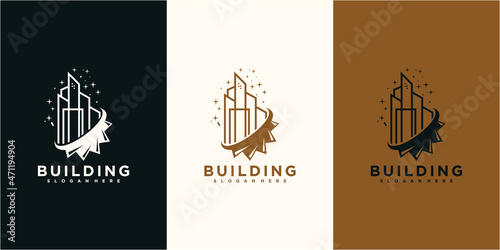 building gear chart business logo icon vector symbol for your company logo