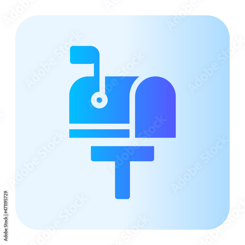 Mailbox gradient icon