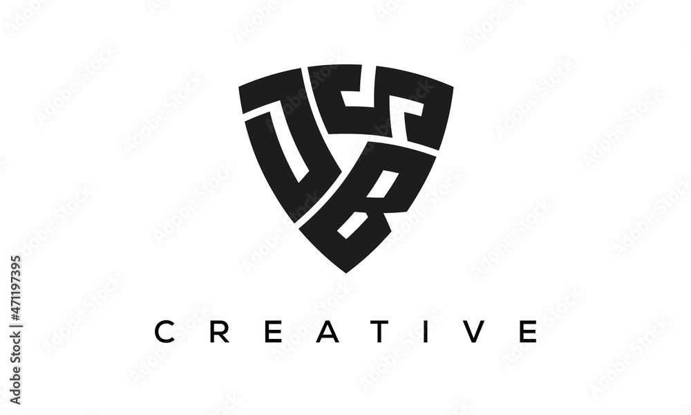 DBS letters logo, security Shield logo vector DBS letters logo, security Shield logo vector