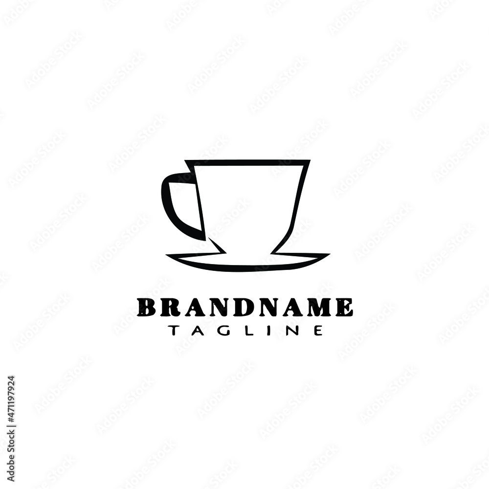tea cup logo design template icon vector cute tea cup logo design template icon vector cute