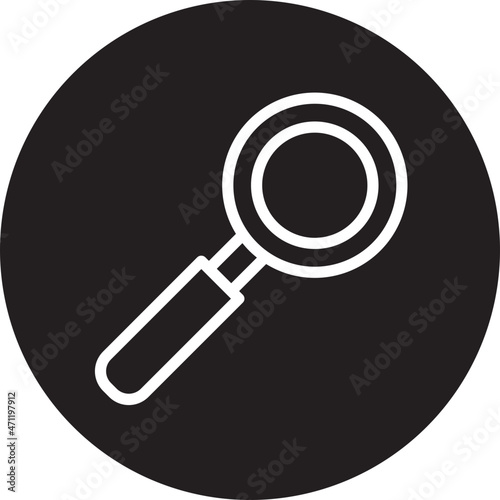 research glyph icon