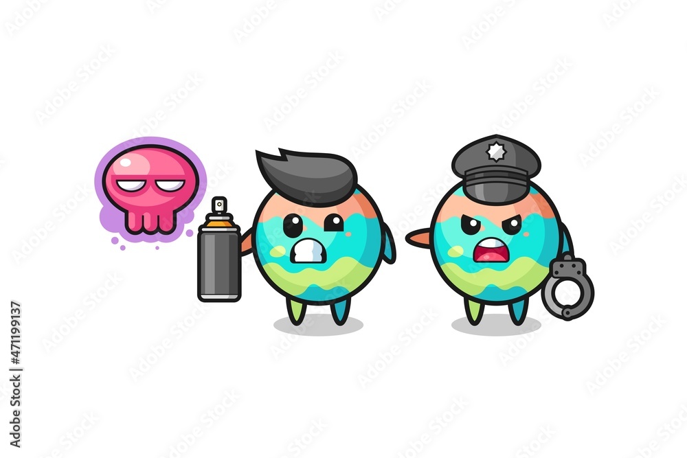 bath bombs cartoon doing vandalism and caught by the police bath bombs cartoon doing vandalism and caught by the police