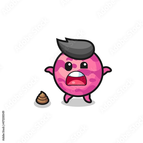 ice cream scoop earth surprised to meet poop