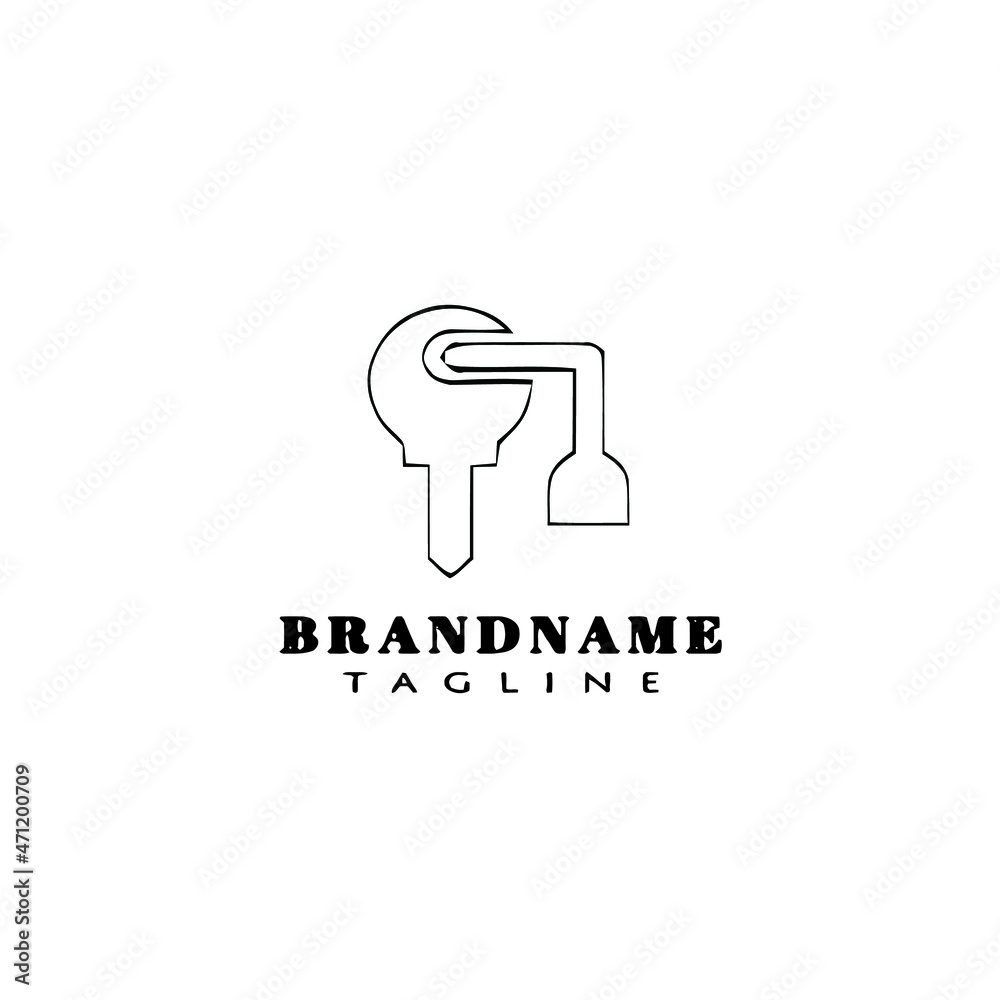 keys padlock logo icon cartoon design template vector illustration keys padlock logo icon cartoon design template vector illustration