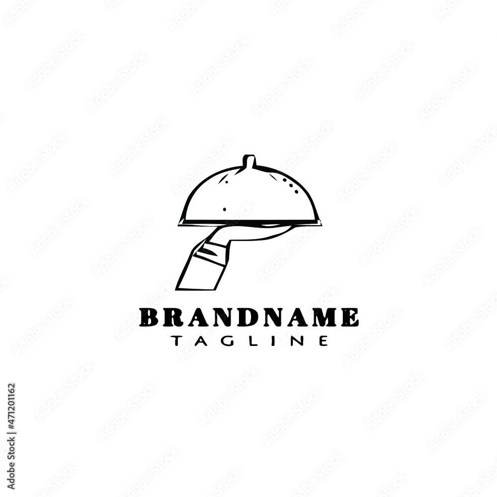 waiter logo icon design template isolated vector illustration waiter logo icon design template isolated vector illustration
