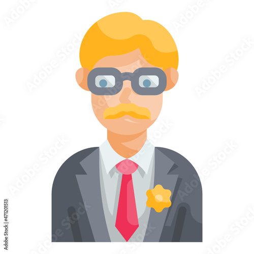 father flat icon