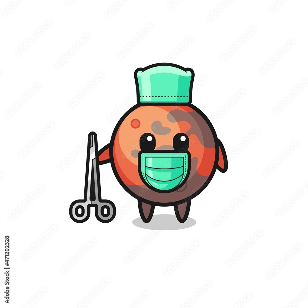surgeon mars mascot character surgeon mars mascot character
