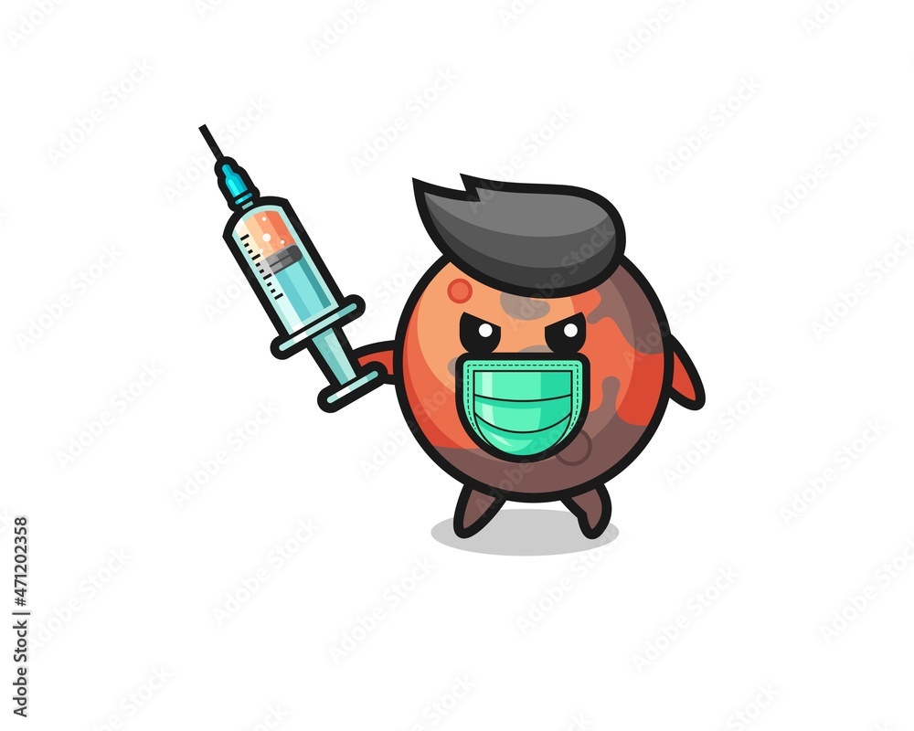 illustration of the mars to fight the virus illustration of the mars to fight the virus