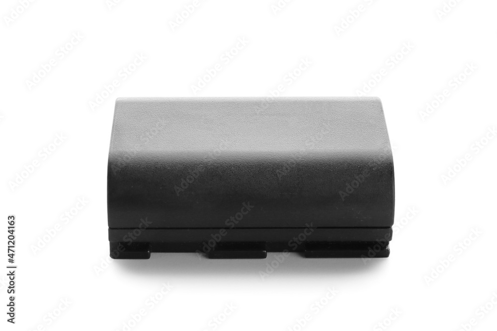 Camera battery isolated on white background Camera battery isolated on white background