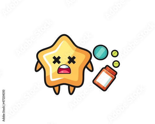 illustration of overdose star character